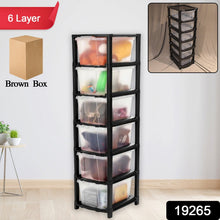 6 Plastic Drawer Set for Storage